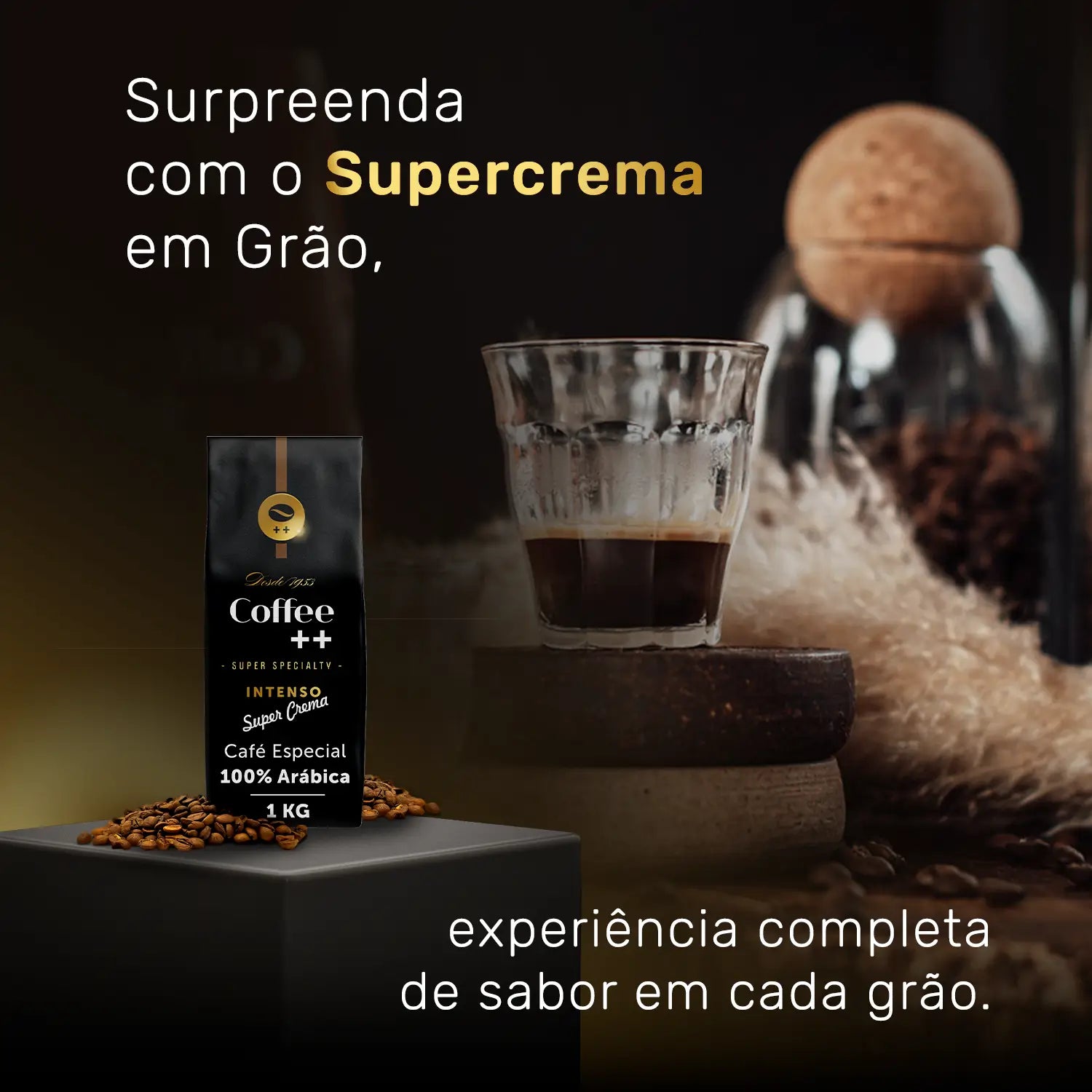 Café Especial Supercrema - Coffee Mais - Grãos