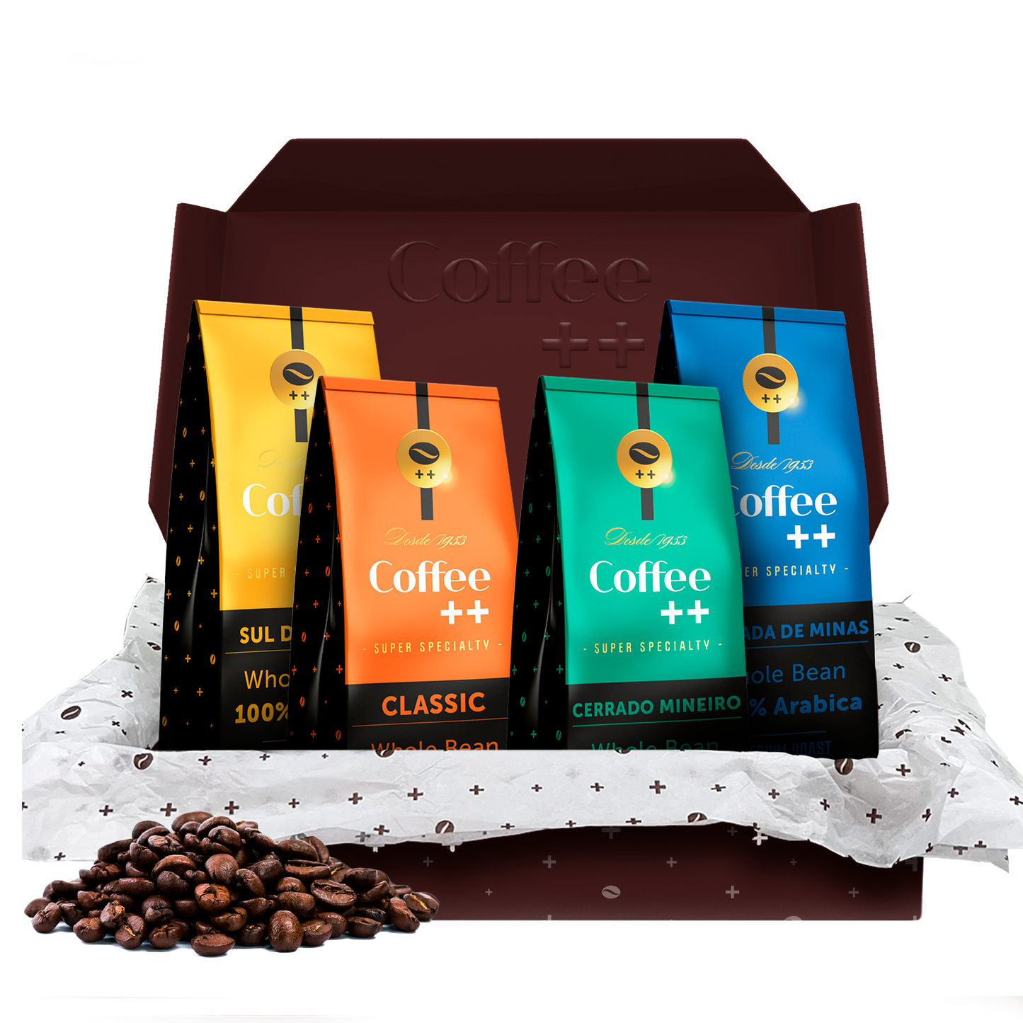 Kit | 4 Cafés Grãos - Fazendas e Clássico