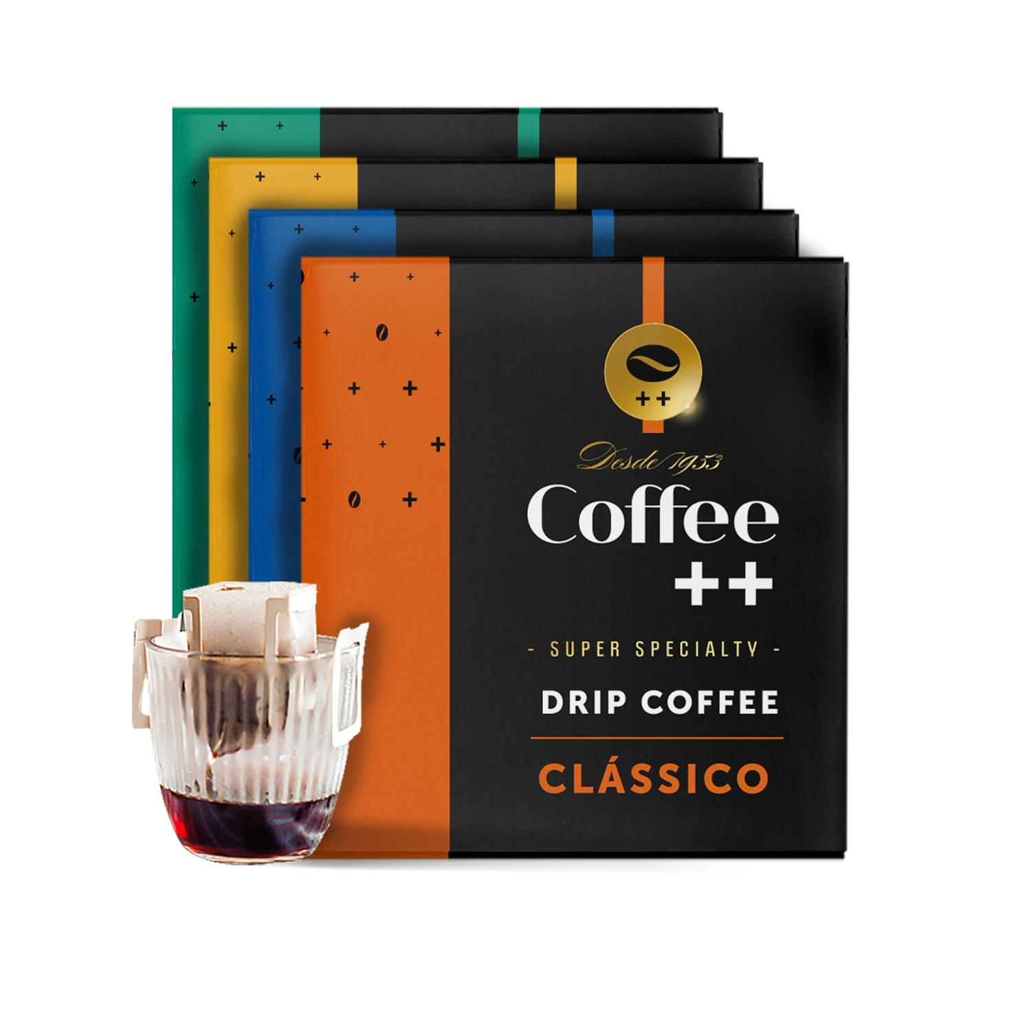 Kit 4 Drip Coffee Fazendas E Clássico Coffee Mais