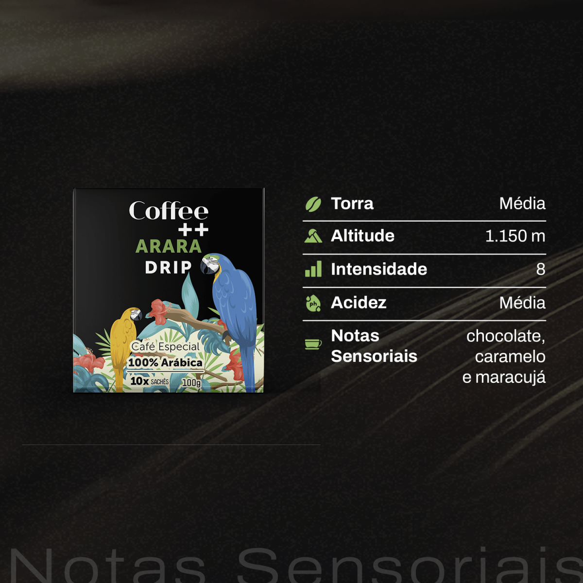 Café Arara | Drip Coffee - 10 Sachês - Coffee Mais