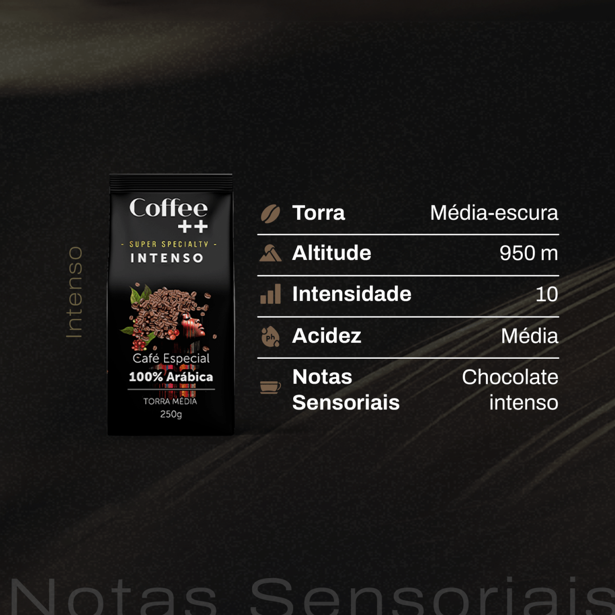 Café Intenso | Grãos - 1Kg - Coffee Mais