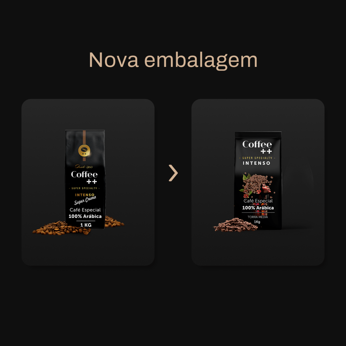 Café Intenso | Grãos - 1Kg - Coffee Mais