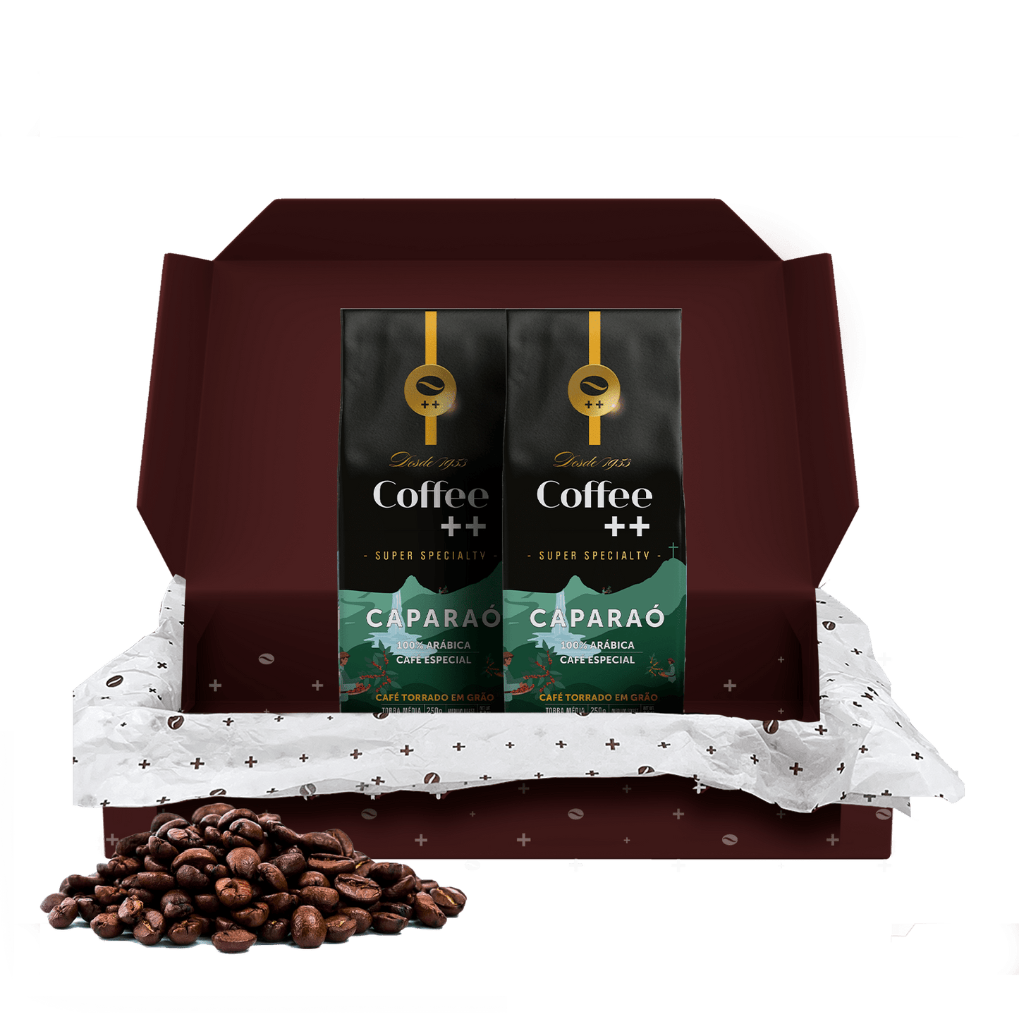 Kit 2 Cafés Caparaó em Grãos - Coffee Mais