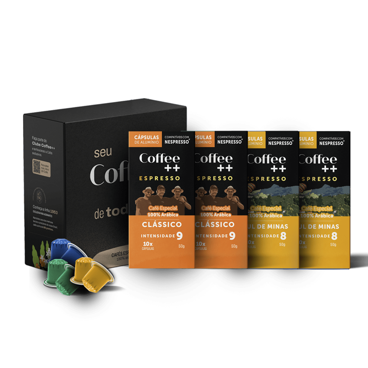 Kit Clásico e Sul de Minas | Cápsulas - 40 Unidades - Coffee Mais