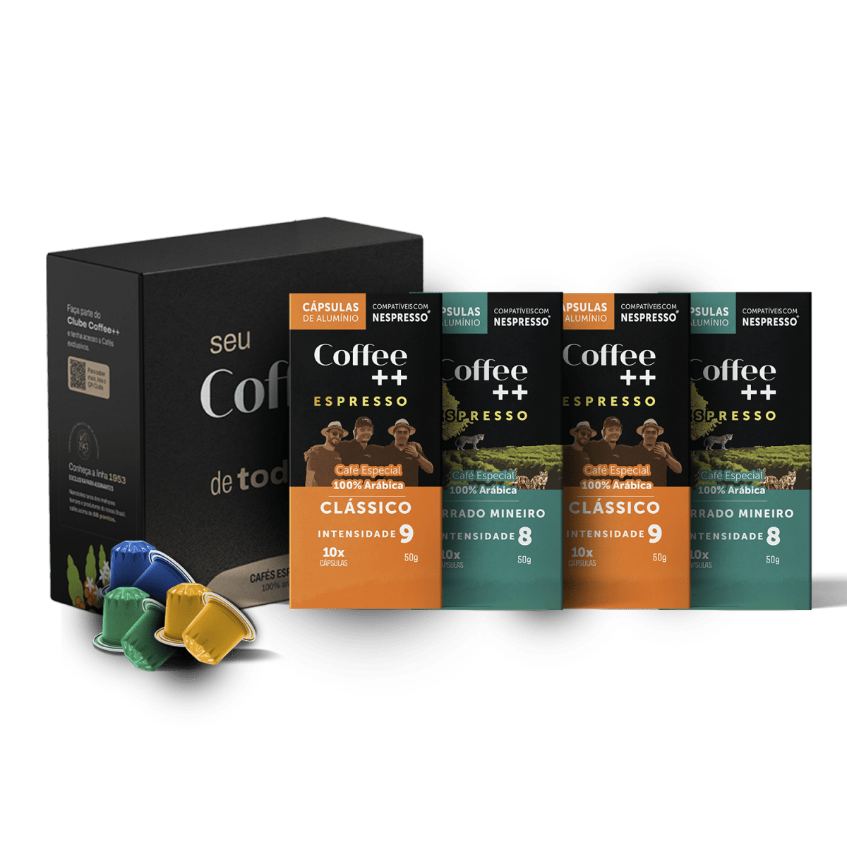 Kit Clássico e Cerrado Mineiro | Cápsulas - 40 Unidades - Coffee Mais