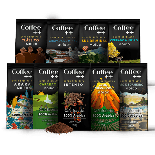 Kit Experiência Completa com Rio de Janeiro | Moído - 9 Pacotes - Coffee Mais