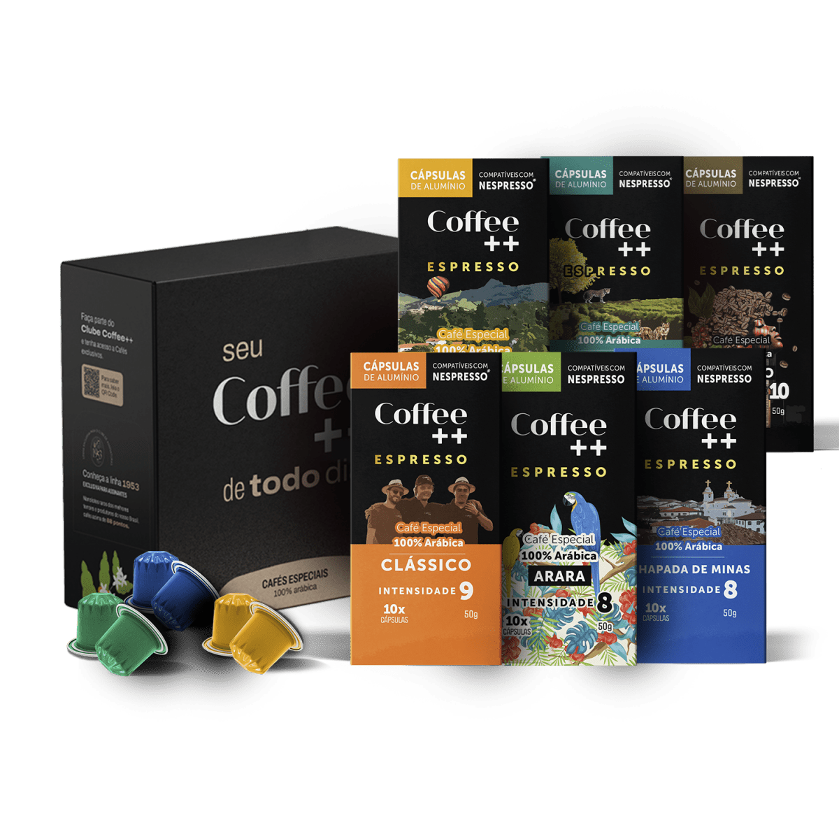 Kit Fazendas Arara Clássico e Super Crema | Cápsulas - 60 Unidades - Coffee Mais