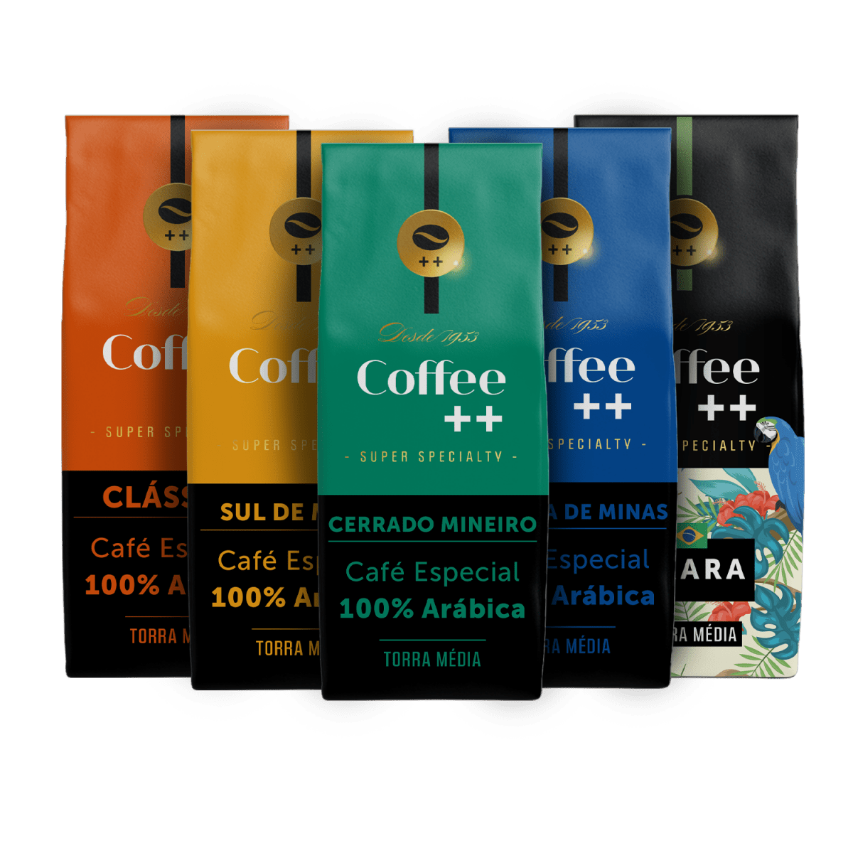 Kit Fazendas Arara Clássico | Grãos - 5 Pacotes - Coffee Mais