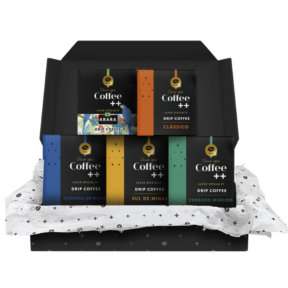 Kit Fazendas, Clássico e Arara | Drip Coffee - 50 Sachês - Coffee Mais