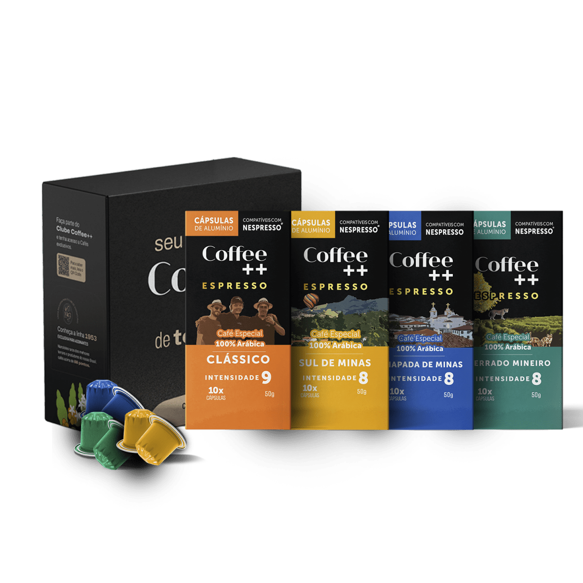 Kit Fazendas e Clássico | Cápsulas - 40 Unidades - Coffee Mais