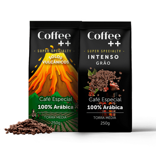 Kit Solos Vulcânicos e Intenso | Grãos- 2 Pacotes - Coffee Mais