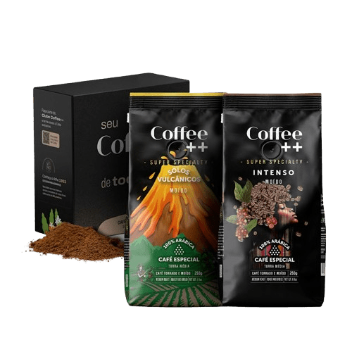 Kit Solos Vulcânicos e Intenso | Moído - 2 Pacotes - Coffee Mais