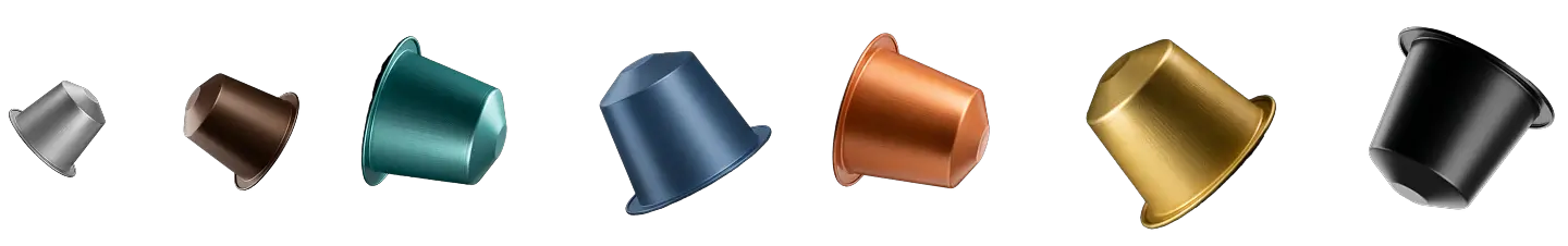 Cápsulas Coffee++ em várias cores