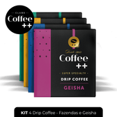 Assinatura Kit 4 Drip Coffee - Fazendas e Geisha