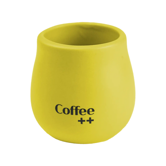 Copo de cerâmica Amarelo - Coffee Mais - 80ml