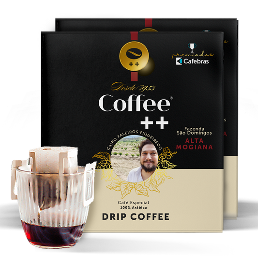 Kit 2 Cafés Campeão Produtor Cairo Faleiros - Drip Coffee - 20 Sachês