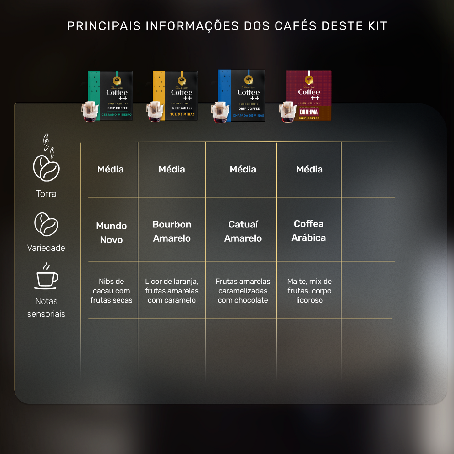 Kit Fazendas e Brahma | Drip Coffee - 40 Sachês