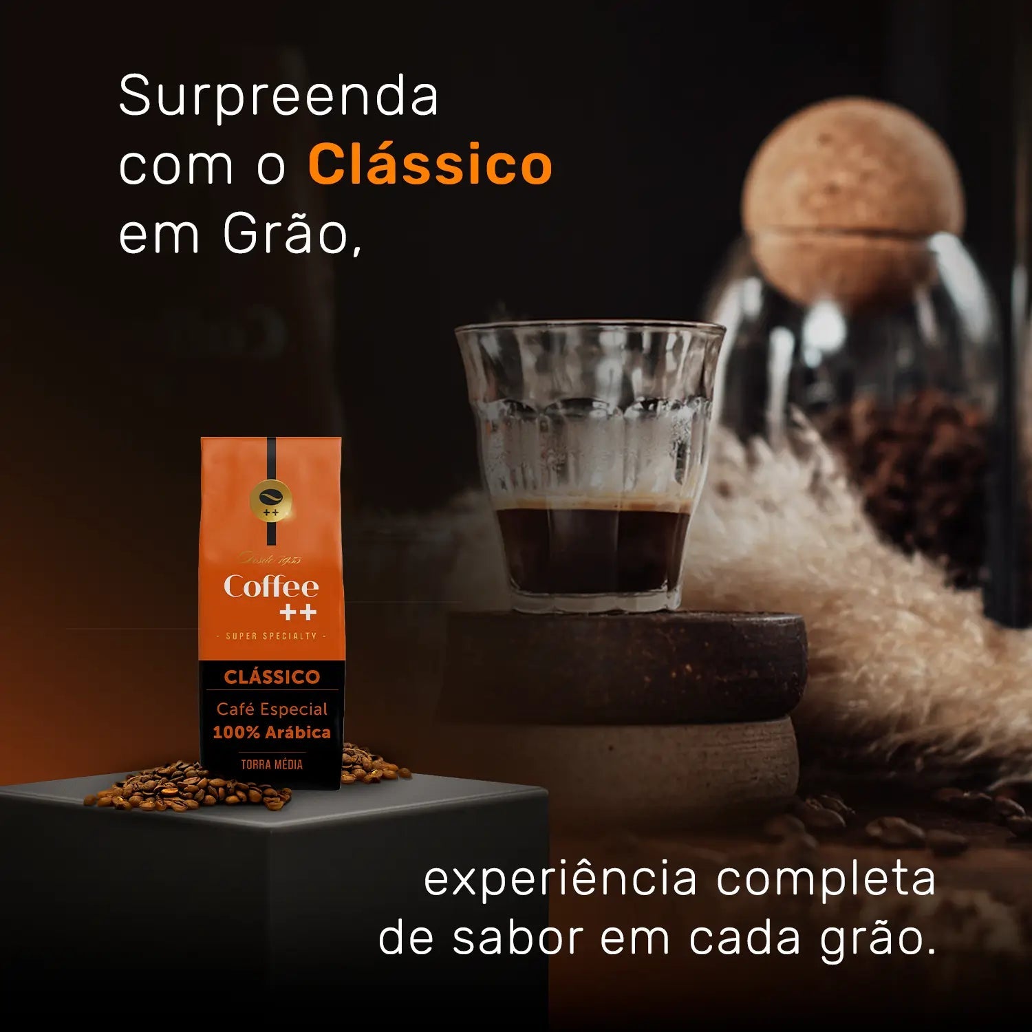 Assinatura Café Clássico | Grãos - 250G - Coffee Mais