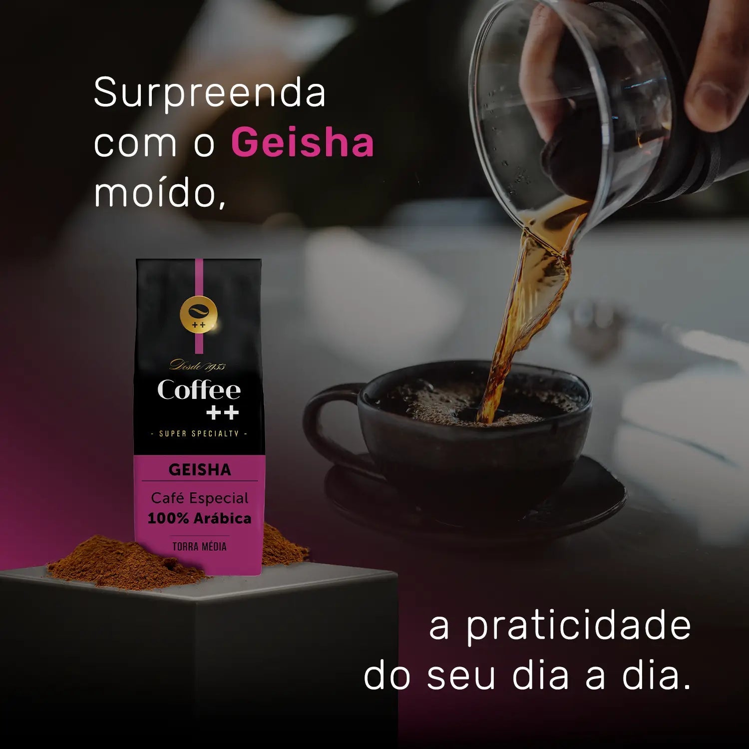 Assinatura Café Geisha | Moído - 250G - Coffee Mais