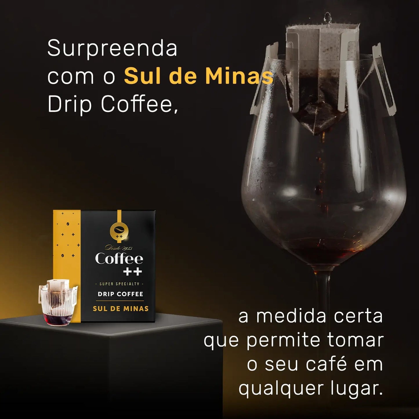 Assinatura Café Sul De Minas | Drip Coffee - 10 Sachês - Coffee Mais