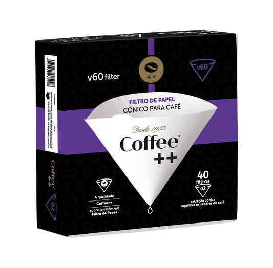 Assinatura Filtro de Papel para Coador V60 - 02 | 40 Unid. - Bimestral - Coffee Mais