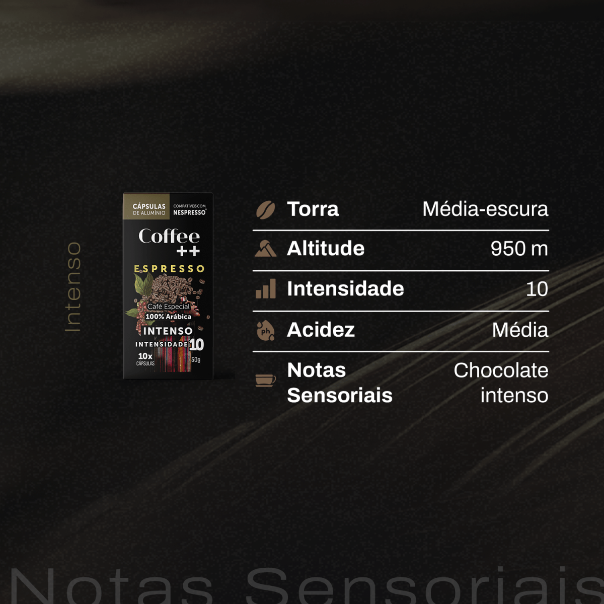 Café Intenso | Cápsula - 10 Unidades - Coffee Mais