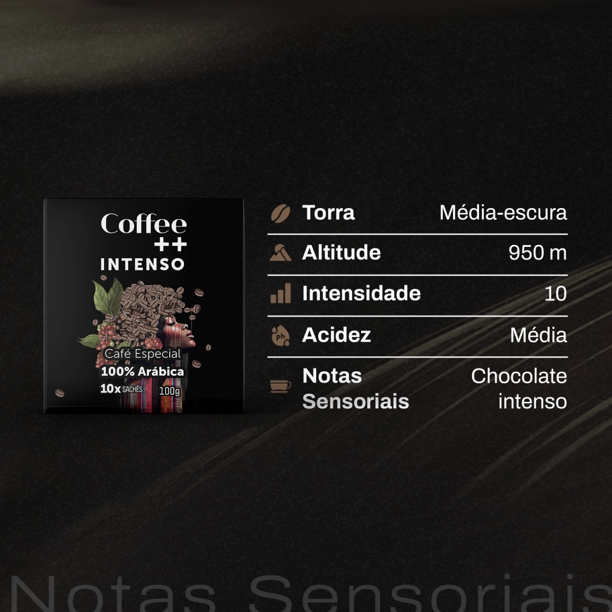 Café Intenso| Drip Coffee - 10 Sachês - Coffee Mais