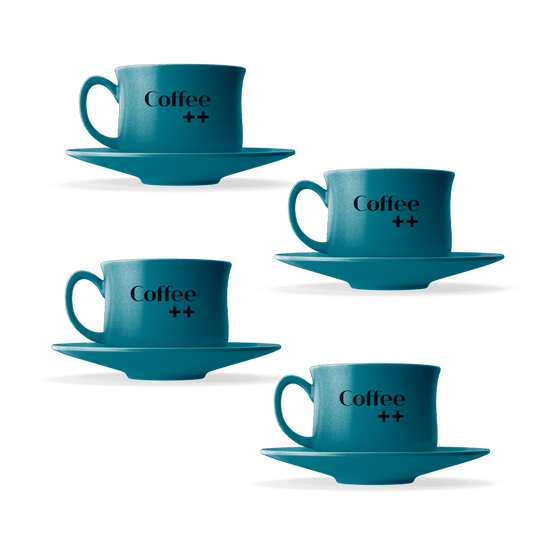 Conjunto de Xícaras - Verde - 4 Unid. - Coffee Mais