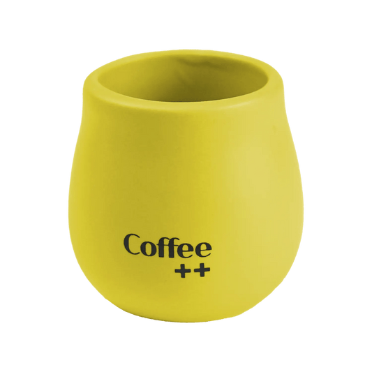 Copo de Café Amarelo | Cerâmica - 80ml - Coffee Mais