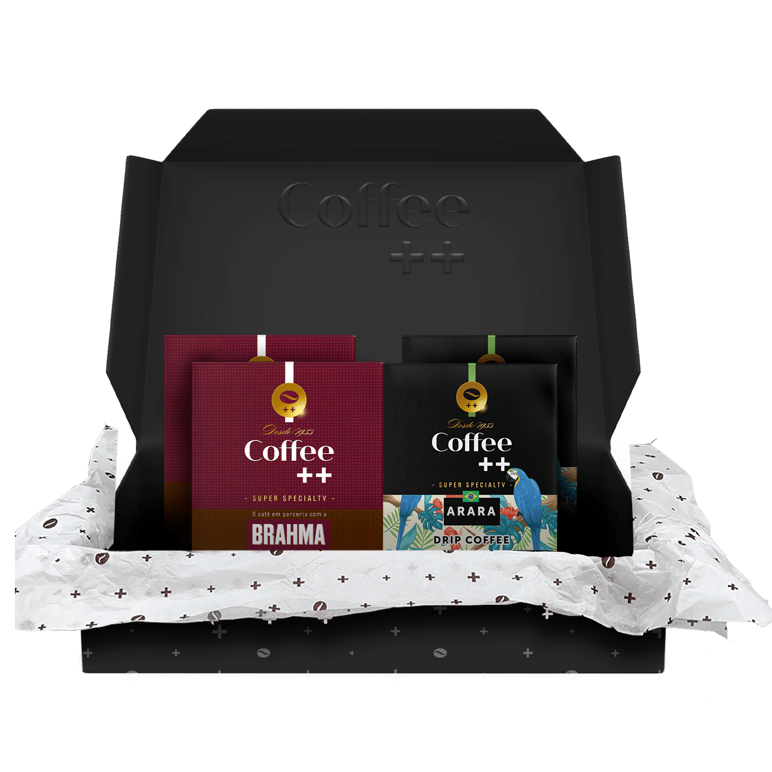 Kit Arara e Brahma | Drip Coffee - 40 Sachês - Coffee Mais