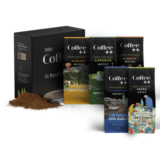 Kit Caparaó Arara Família e Clássico - Moído 5 Pacotes - Coffee Mais