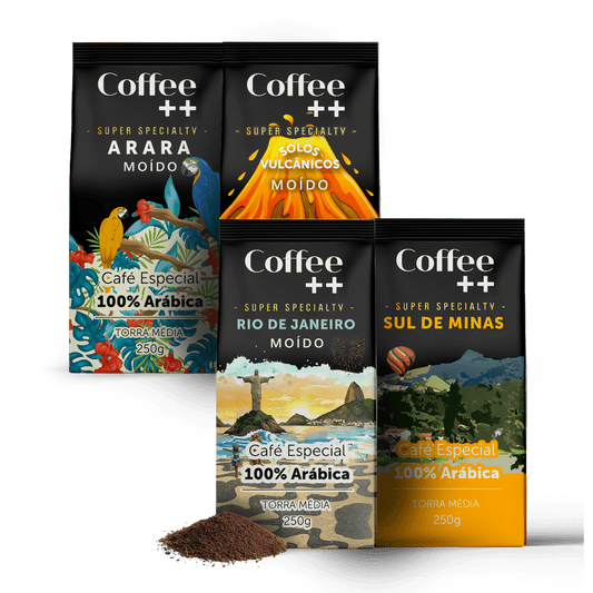 Kit Caramelo | Moído - 4 Pacotes 250g - Coffee Mais