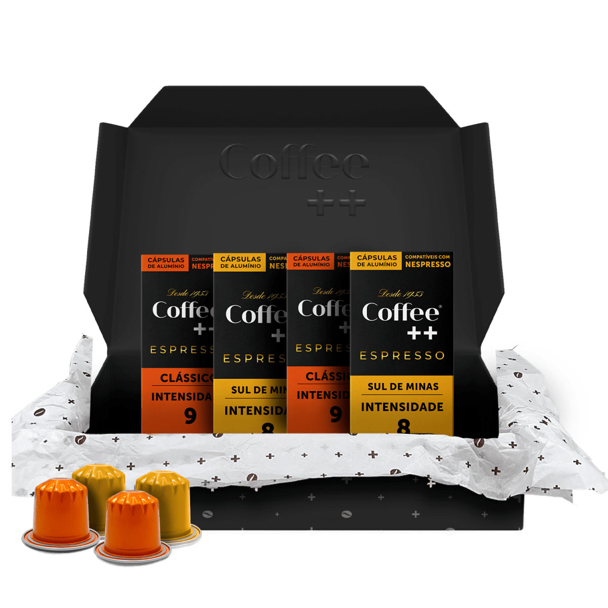 Kit Clásico e Sul de Minas | Cápsulas - 40 Unidades - Coffee Mais