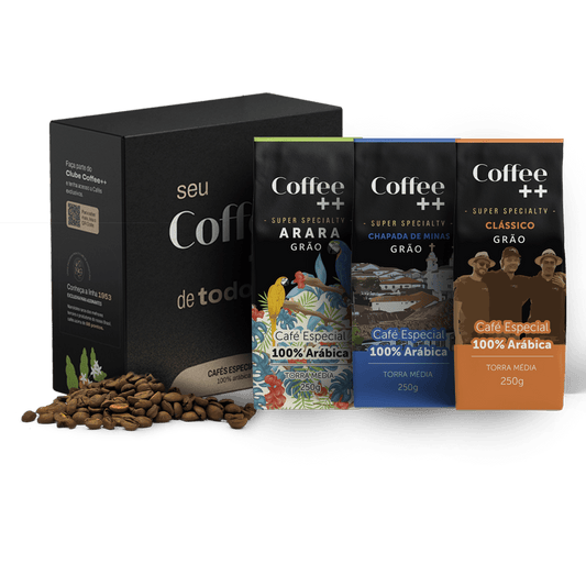 Kit Clássico Arara e Chapada de Minas | Grãos - 3 Pacotes - Coffee Mais