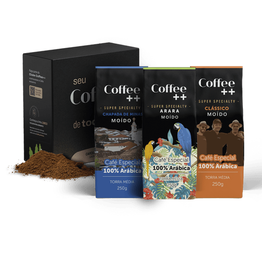 Kit Clássico Arara e Chapda de Minas | Moído - 3 Pacotes - Coffee Mais