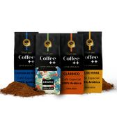 Kit Clássico Arara Sul de Minas e Chapada de Minas | Moído - 4 Pacotes - Coffee Mais