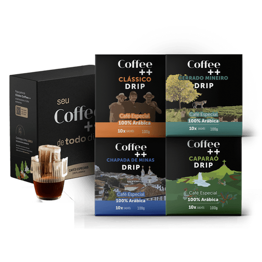 Kit Clássico, Cerrado Mineiro, Chapada de Minas e Caparaó | Drip Coffee - 40 Sachês - Coffee Mais