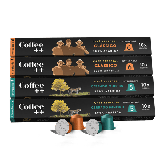 Kit Clássico e Cerrado Mineiro | Cápsulas - 40 Unidades - Coffee Mais