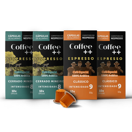 Kit Clássico e Cerrado Mineiro | Cápsulas - 40 Unidades - Coffee Mais
