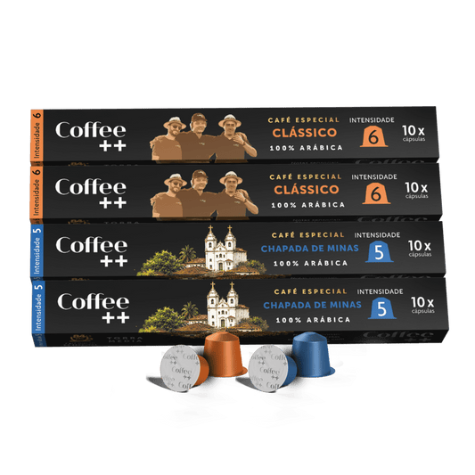 Kit Clássico e Chapada de Minas | Cápsulas - 40 Unidades - Coffee Mais