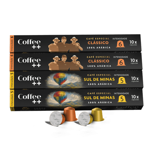 Kit Clássico e Sul de Minas | Cápsulas - 40 Unidades - Coffee Mais