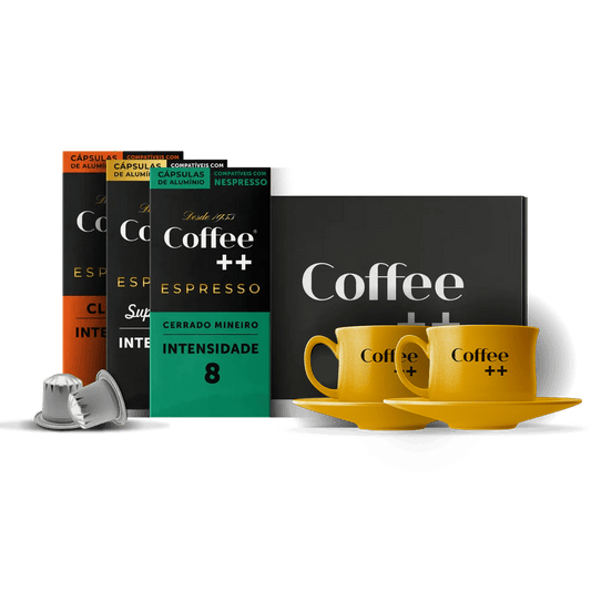 Kit Conjunto de Xícaras | Com 3 Cápsulas selecionados - Coffee Mais