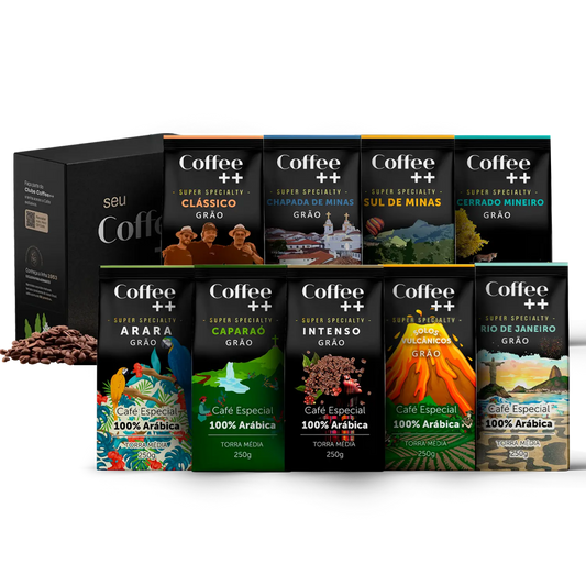 Kit Experiência Completa com Rio de Janeiro | Moído - 9 Pacotes - Coffee Mais