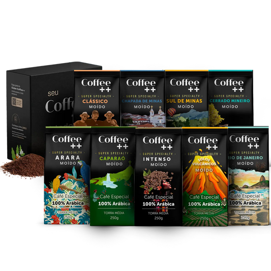 Kit Experiência Completa com Rio de Janeiro | Moído - 9 Pacotes - Coffee Mais