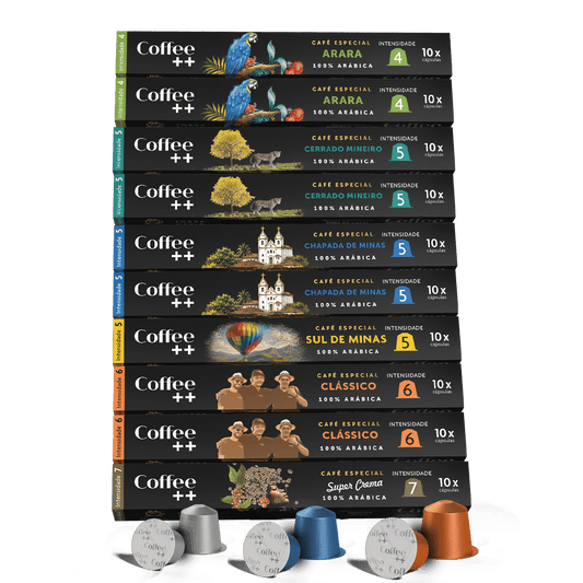 Kit Família Arara e Super Crema | Cápsulas - 100 Unidades - Coffee Mais