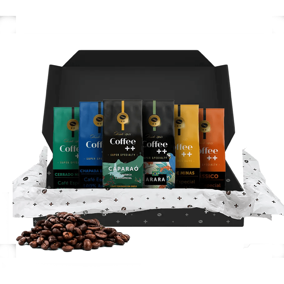 Kit Família com Caparó | Grãos - 6 Pacotes - Coffee Mais