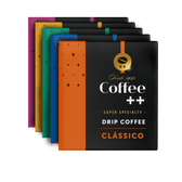 Kit Fazendas Arara Clássico e Geisha | Drip Coffee - 60 Sachês - Coffee Mais