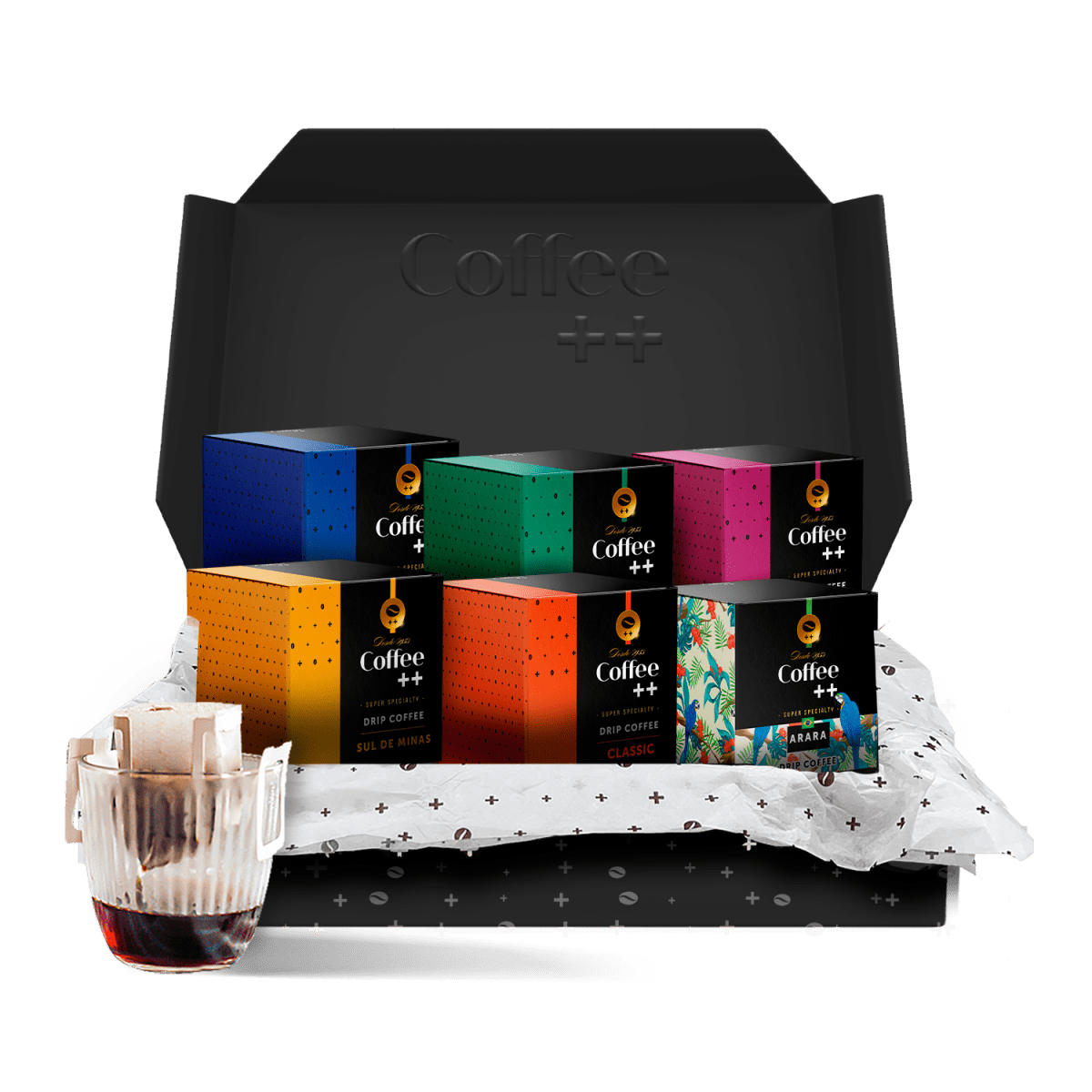 Kit Fazendas Arara Clássico e Geisha | Drip Coffee - 60 Sachês - Coffee Mais