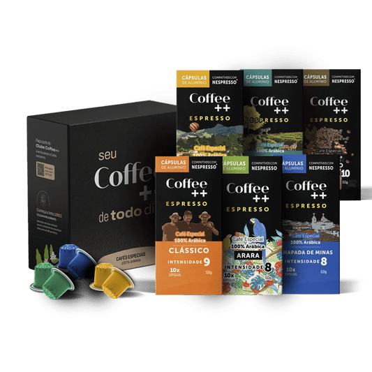 Kit Fazendas Arara Clássico e Super Crema | Cápsulas - 60 Unidades - Coffee Mais