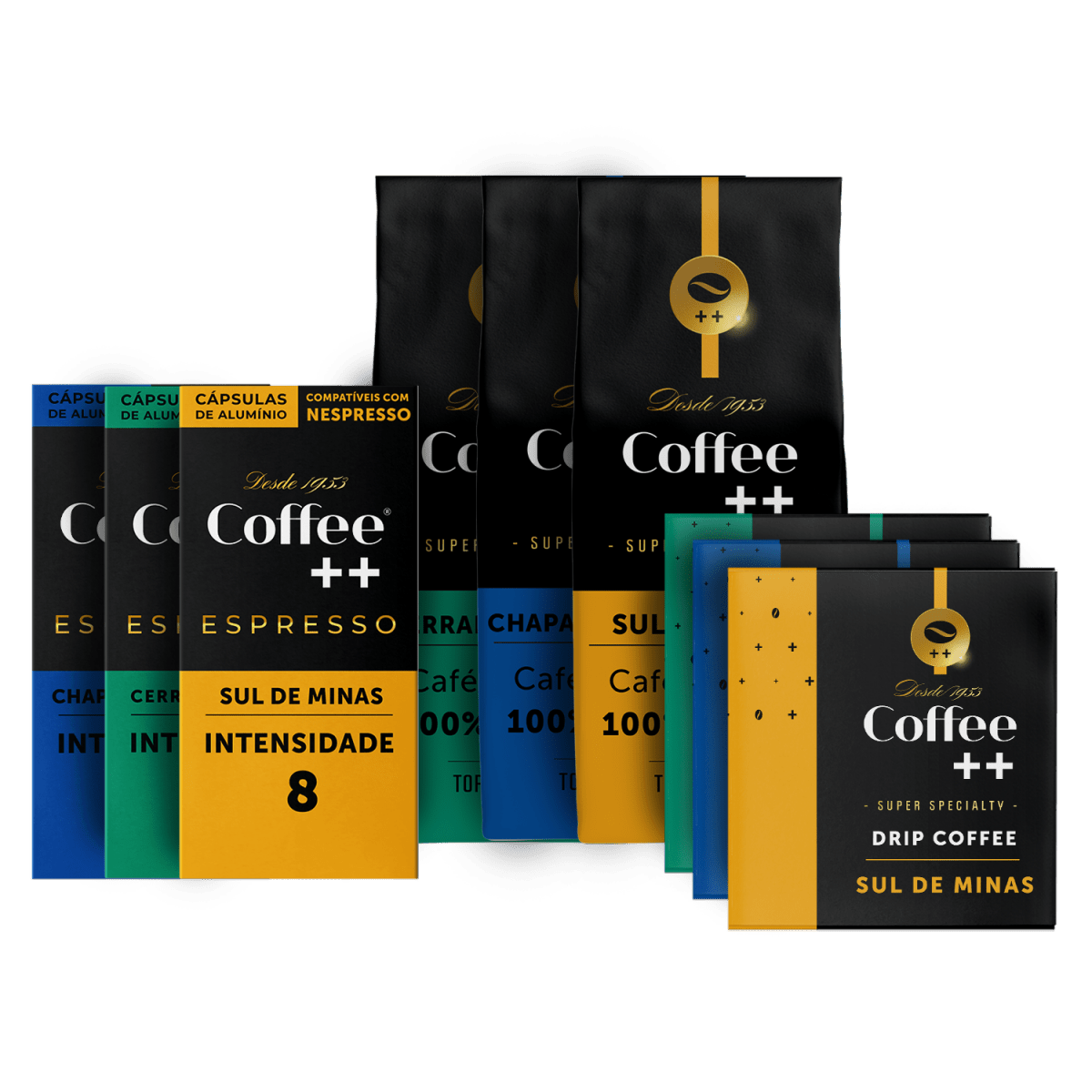 Kit Fazendas - Cerrado, Mantiqueira e Chapada de Minas - Coffee Mais